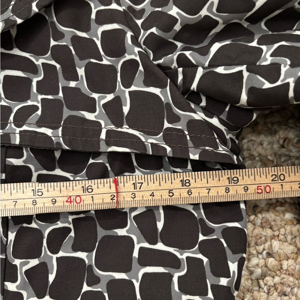Steve Madden Black and White Crocodile Print Coat Vintage Large - Picture 7 of 10